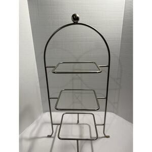 Serving Stand for Bowls and Plates 3-Tier Square - 11" L x 7" W x 23" H